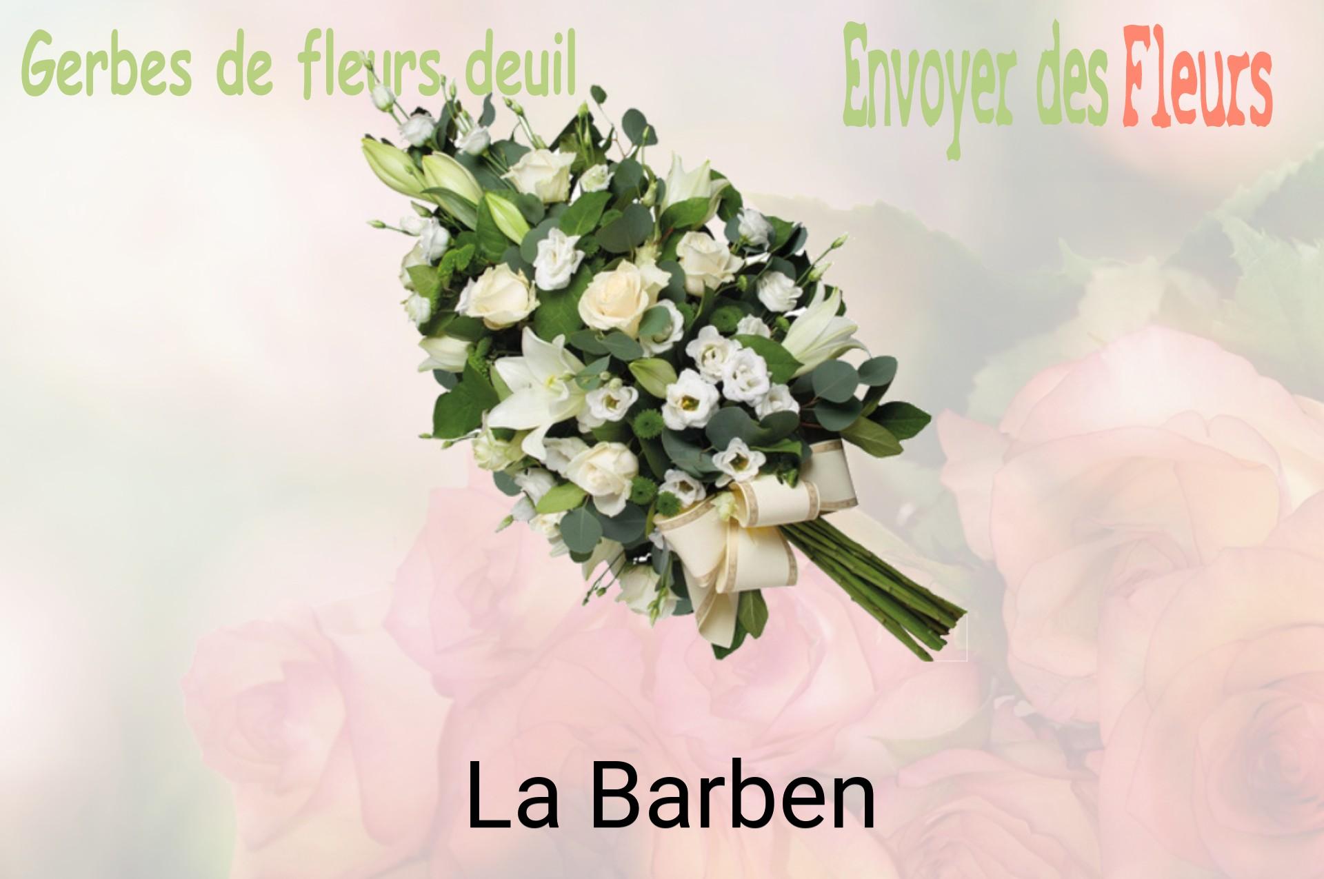 Gerbe de fleurs de deuil livrée à La Barben